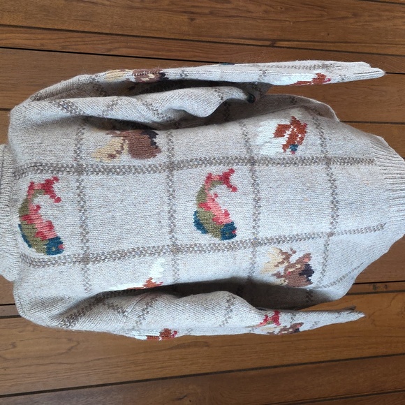 Vintage 1980s LL Bean Hunting Themed sweater - Picture 6 of 8